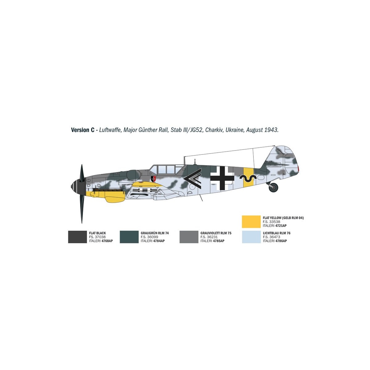 Maquette avion Bf 109 G-6 Aces 1/72 - Italeri 1483 - I1483 Maquette avion Bf 109 G-6 Aces 1/72 - Italeri 1483 - I1483