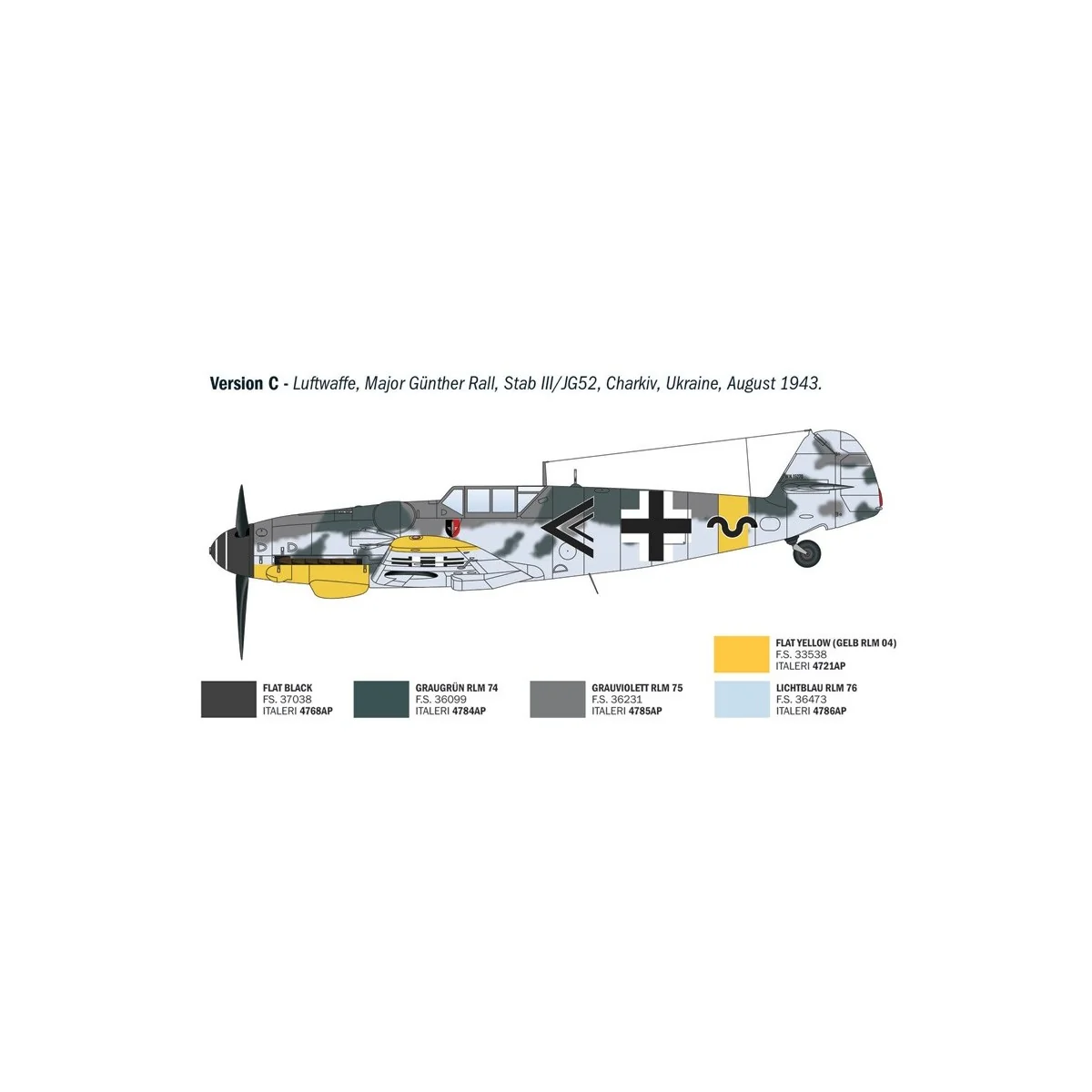 Maquette avion Bf 109 G-6 Aces 1/72 - Italeri 1483 - I1483