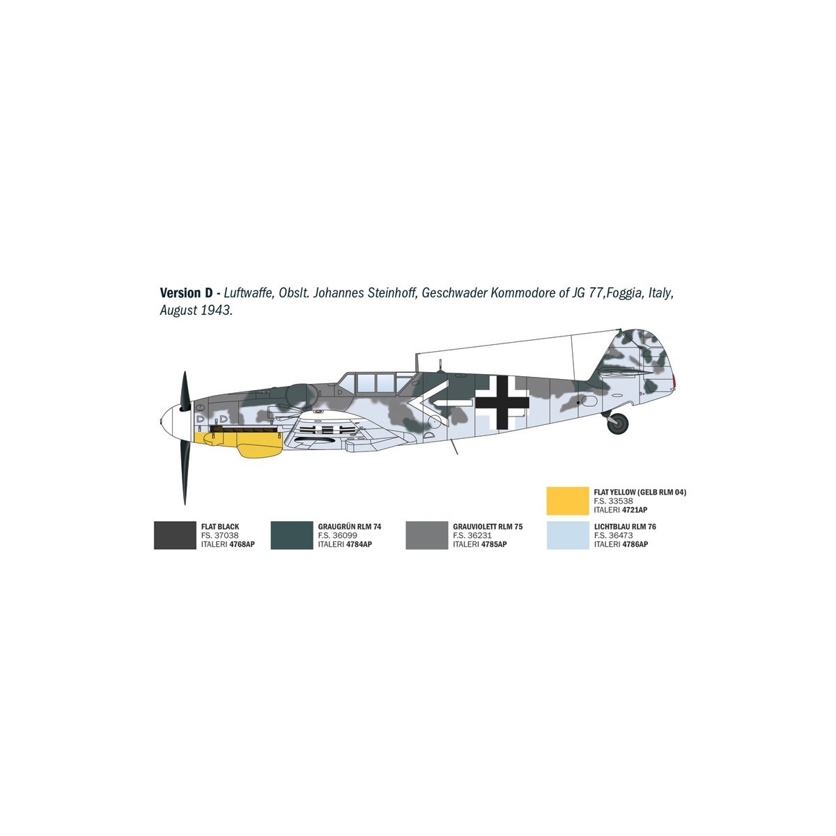 Maquette avion Bf 109 G-6 Aces 1/72 - Italeri 1483 - I1483 Maquette avion Bf 109 G-6 Aces 1/72 - Italeri 1483 - I1483