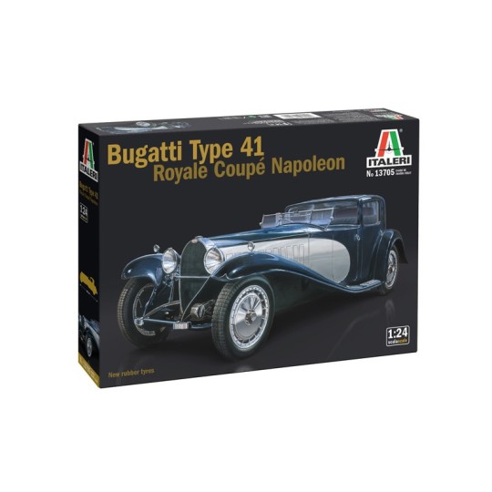 I13705-Maquette Bugatti Type 41 Royale Coupé Napoléon 1/24 - Italeri 13705