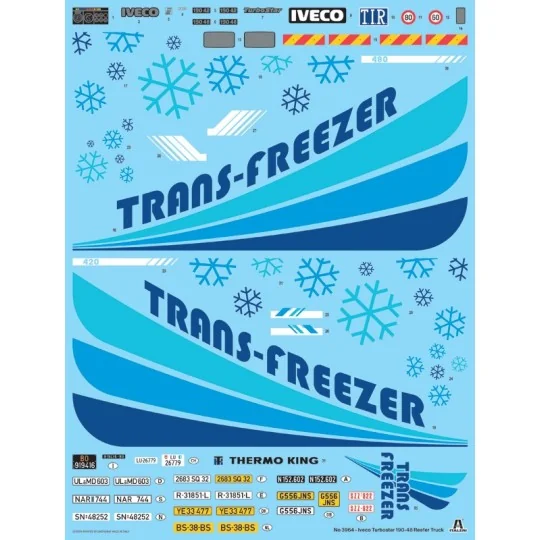 Iveco Turbostar 190.48 refrigerated truck model 1/24 scale - Italeri ... I3964-Iveco Turbostar 190.48 refrigerated truck model 1/24 scale - Italeri 3964