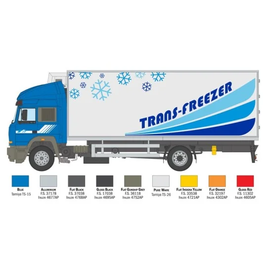 Maquette camion Iveco Turbostar 190.48 frigorifique 1/24 - Italeri ... I3964-Maquette camion Iveco Turbostar 190.48 frigorifique 1/24 - Italeri 3964