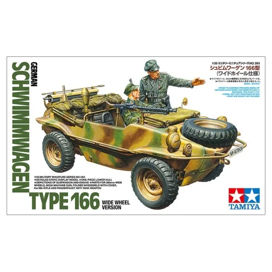 Maquette Schwimmwagen Type 166 roues larges 1/35 - Tamiya 35393 - 3... 35393-Maquette Schwimmwagen Type 166 roues larges 1/35 - Tamiya 35393
