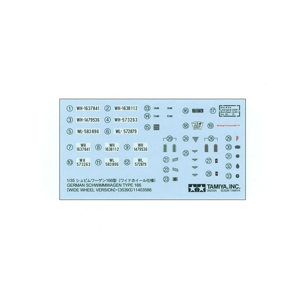 Maquette Schwimmwagen Type 166 roues larges 1/35 - Tamiya 35393 - 3... Maquette Schwimmwagen Type 166 roues larges 1/35 - Tamiya 35393 - 3...
