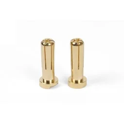 Gold PK Male 5mm Connectors (x2) T2M - T422638 - T422638