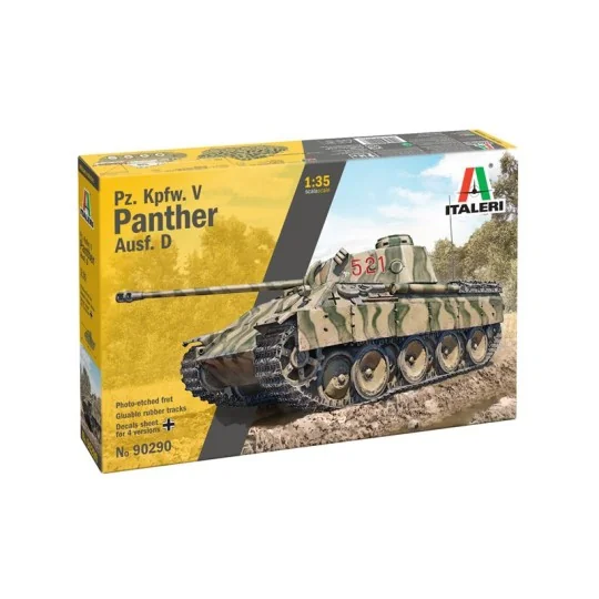Maquette char Pz.Kpfw. V Panther Ausf. D 1/35 - Italeri 90290 - I90290 I90290-Maquette char Pz.Kpfw. V Panther Ausf. D 1/35 - Italeri 90290