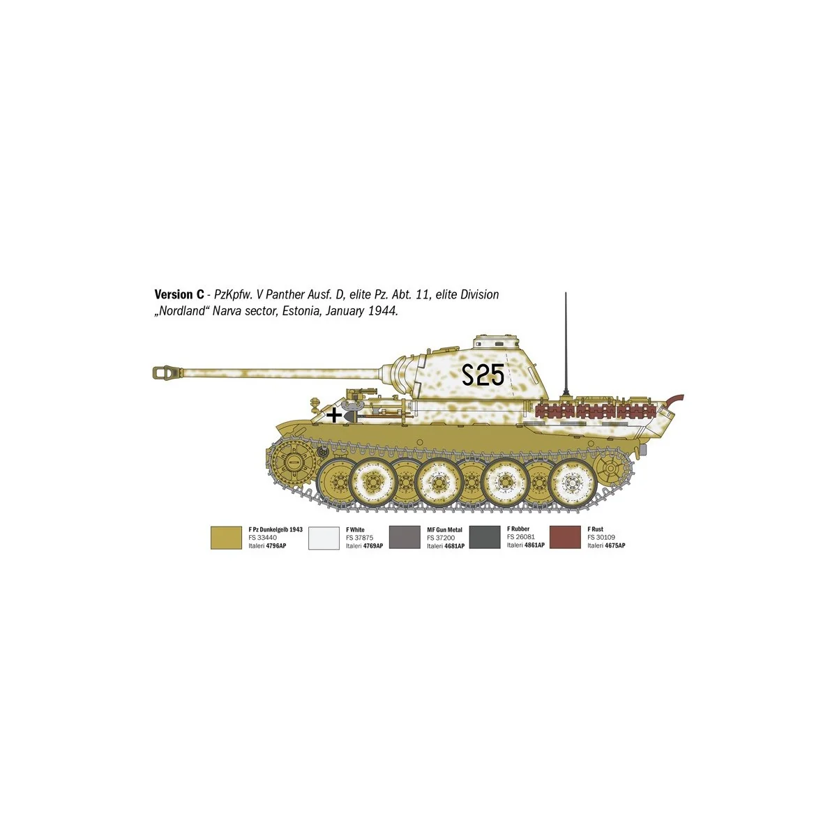 Maquette char Pz.Kpfw. V Panther Ausf. D 1/35 - Italeri 90290 - I90290 Maquette char Pz.Kpfw. V Panther Ausf. D 1/35 - Italeri 90290 - I90290