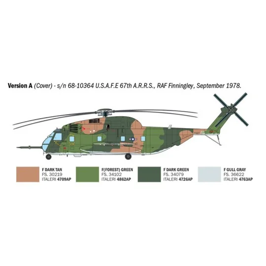 I91035-Maquette hélicoptère HH-53C Super Jolly Green Giant 1/72 - Italeri 91035