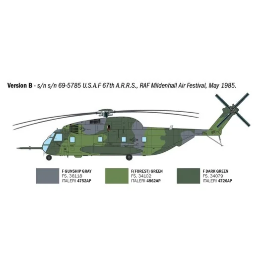 I91035-Maquette hélicoptère HH-53C Super Jolly Green Giant 1/72 - Italeri 91035