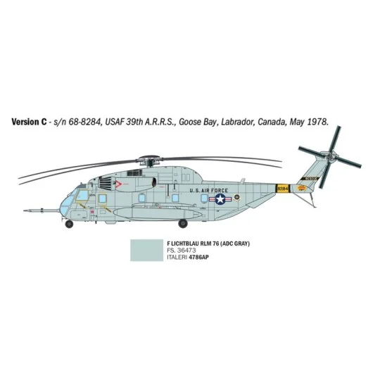 I91035-Maquette hélicoptère HH-53C Super Jolly Green Giant 1/72 - Italeri 91035