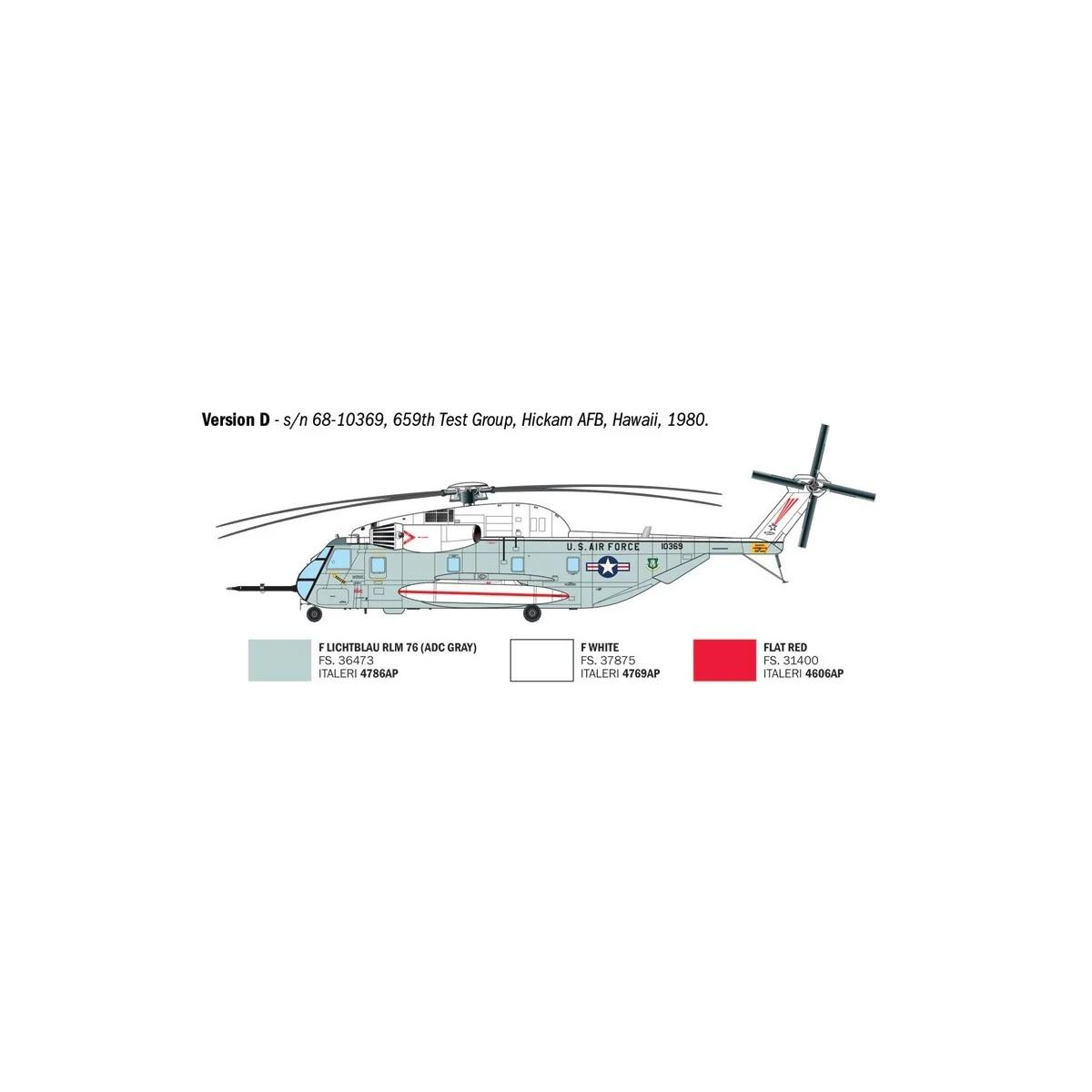 HH-53C Super Jolly Green Giant 1/72 Helicopter Model Kit - Italeri ...