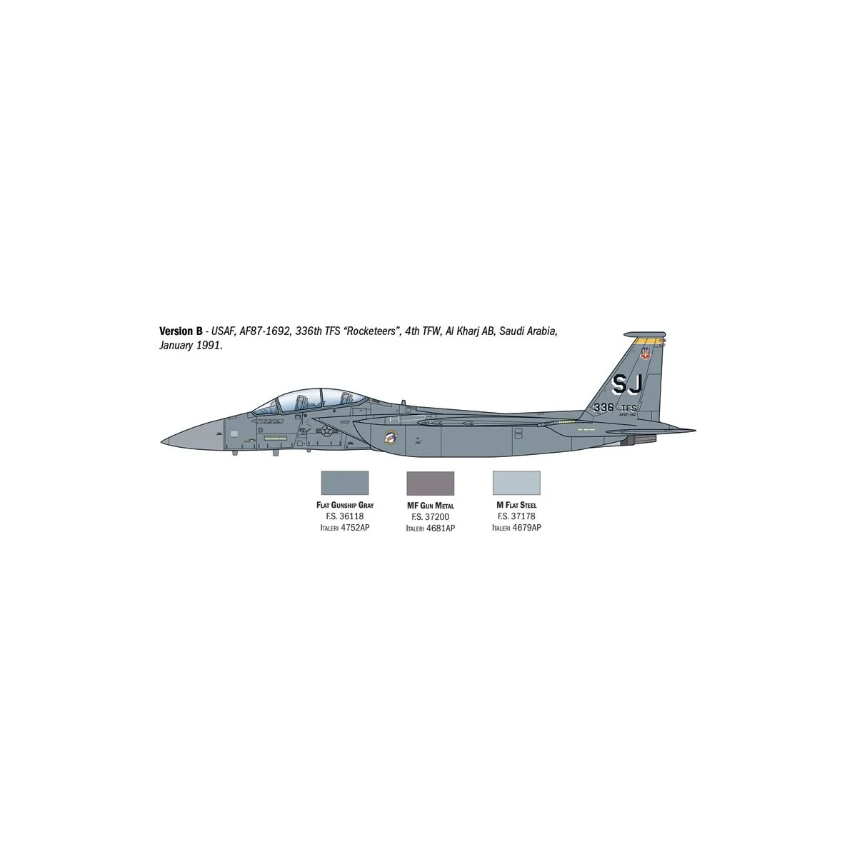 Maquette avion F-15E Strike Eagle 1/72 - Italeri 90166 - I90166