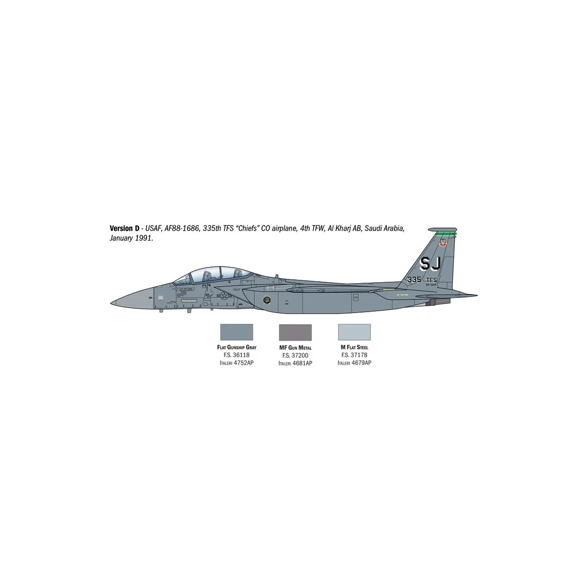 Maquette avion F-15E Strike Eagle 1/72 - Italeri 90166 - I90166