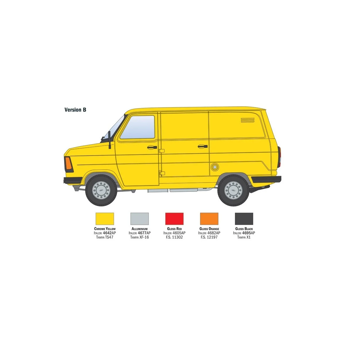 Ford Transit model kit "Italeri" 1/24 - Italeri 3975 - I3975 Ford Transit model kit "Italeri" 1/24 - Italeri 3975 - I3975