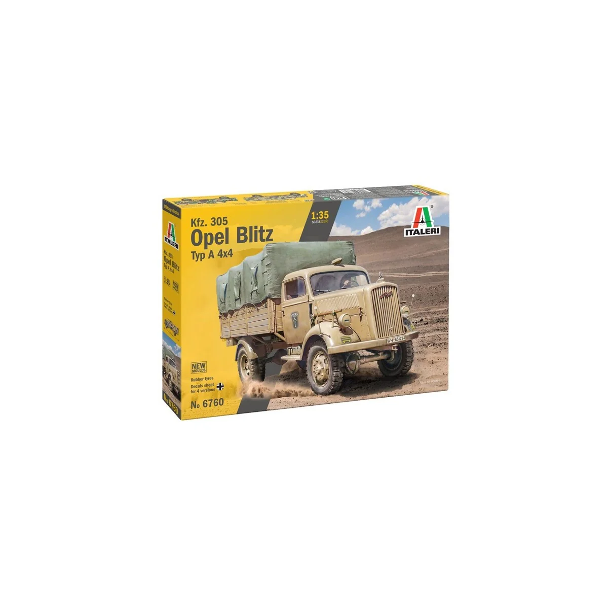 Maquette camion Kfz.305 Opel Blitz Typ A 4x4 1/35 - Italeri 6760 - ... Maquette camion Kfz.305 Opel Blitz Typ A 4x4 1/35 - Italeri 6760 - ...