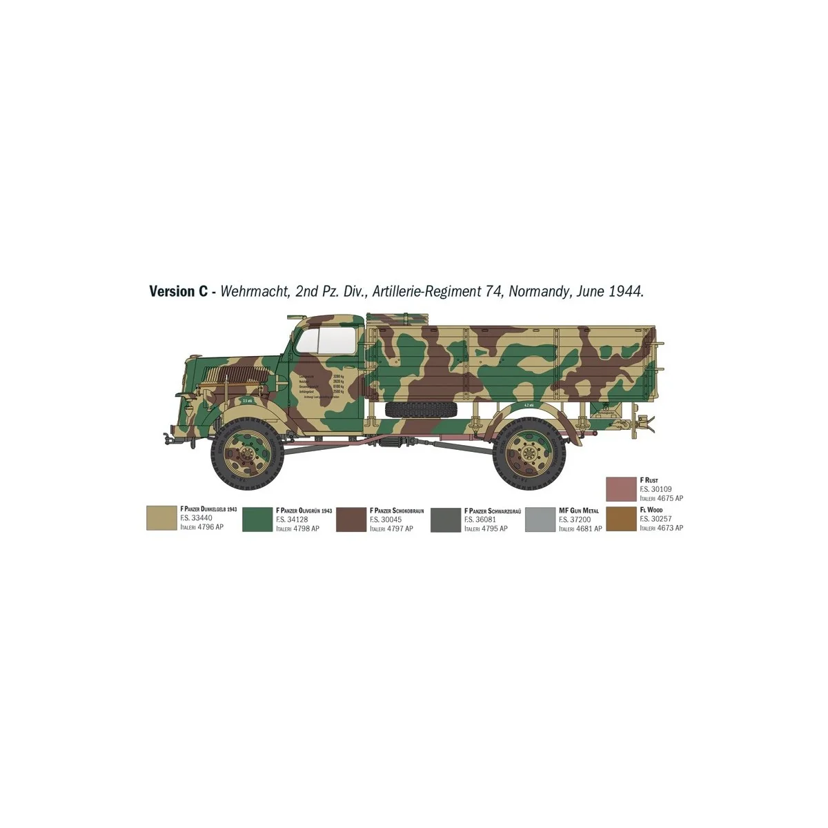 Kfz.305 Opel Blitz Typ A 4x4 1/35 truck model - Italeri 6760 - ... Kfz.305 Opel Blitz Typ A 4x4 1/35 truck model - Italeri 6760 - ...