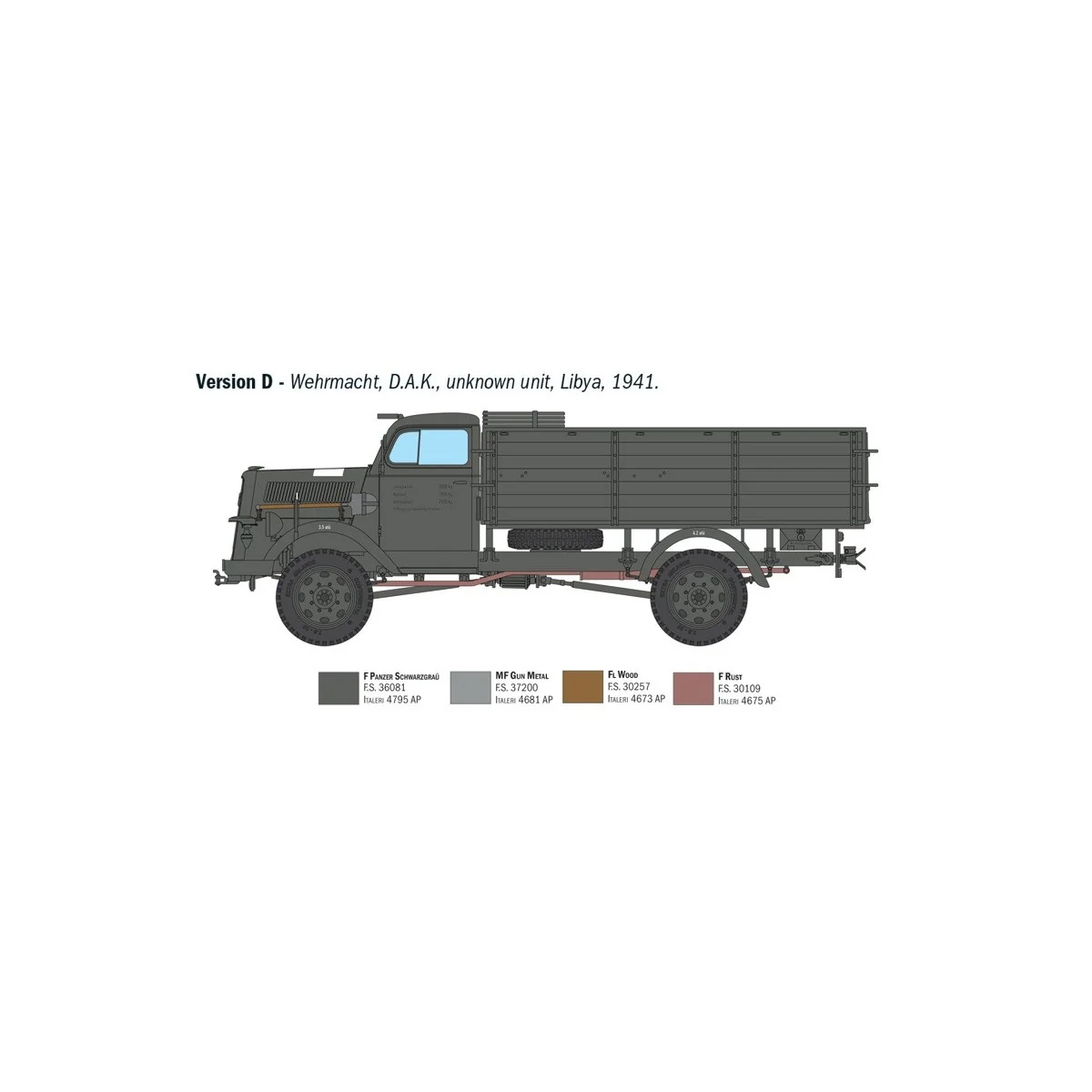 Maquette camion Kfz.305 Opel Blitz Typ A 4x4 1/35 - Italeri 6760 - ... Maquette camion Kfz.305 Opel Blitz Typ A 4x4 1/35 - Italeri 6760 - ...