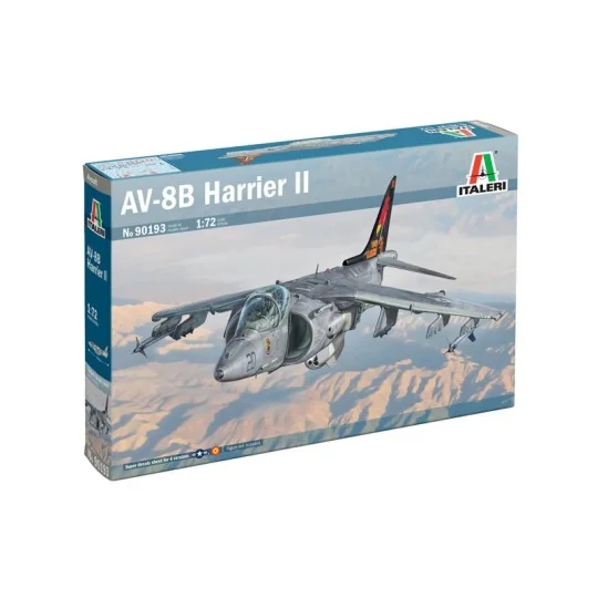 I90193-Maquette avion AV-8B Harrier II 1/72 - Italeri 90193