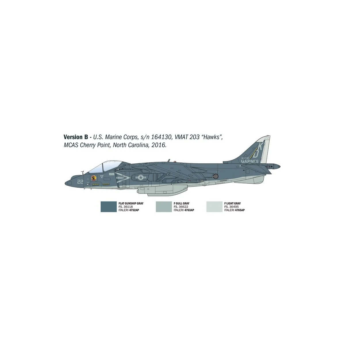Maquette avion AV-8B Harrier II 1/72 - Italeri 90193 - I90193
