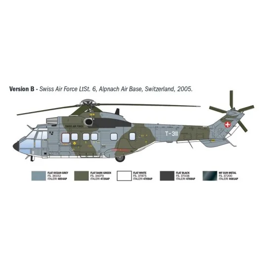 Maquette hélicoptère AS332 Super Puma 1/72 - Italeri 91096 - I91096 I91096-Maquette hélicoptère AS332 Super Puma 1/72 - Italeri 91096