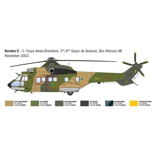 Maquette hélicoptère AS332 Super Puma 1/72 - Italeri 91096 - I91096 I91096-Maquette hélicoptère AS332 Super Puma 1/72 - Italeri 91096