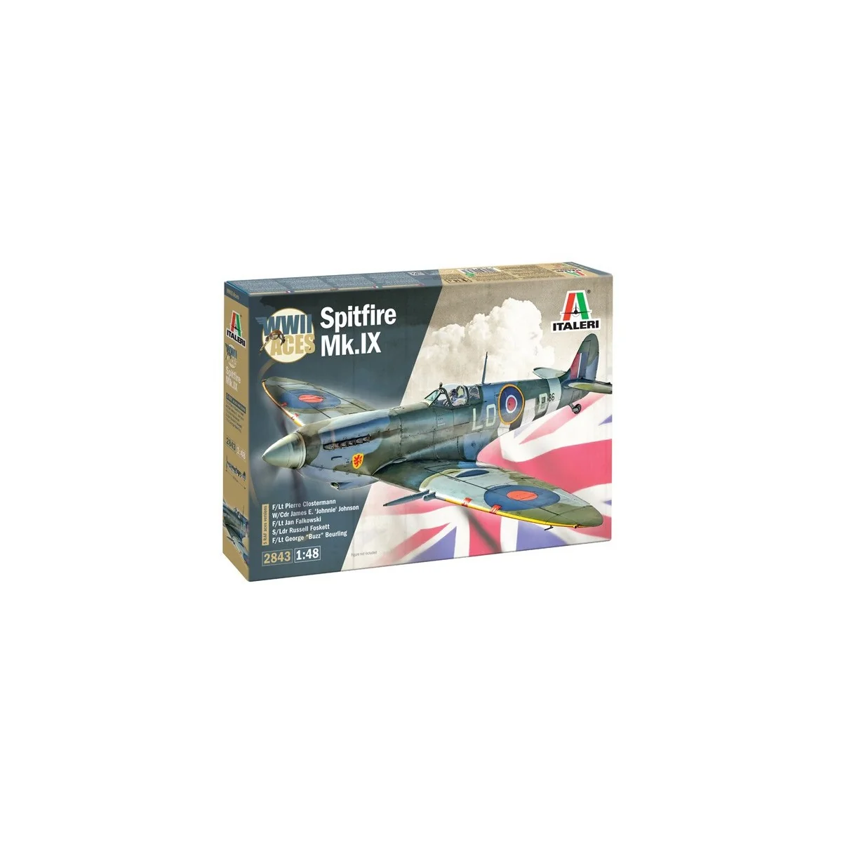 Maquette avion Spitfire Mk. IX Aces 1/48 - Italeri 2843 - I2843