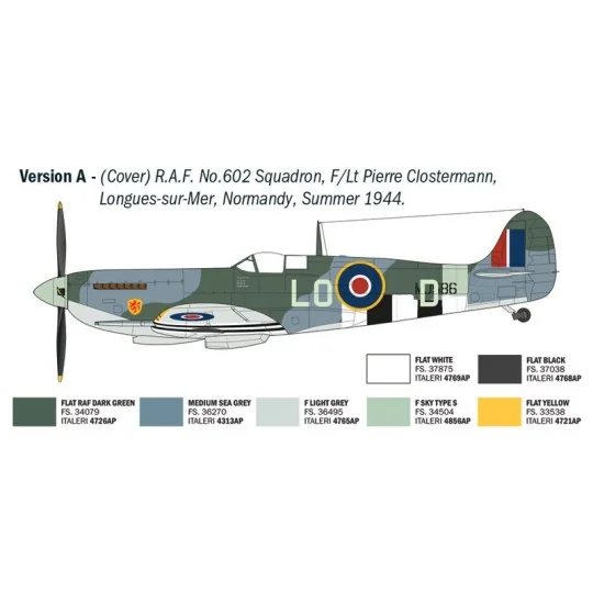I2843-Maquette avion Spitfire Mk. IX Aces 1/48 - Italeri 2843