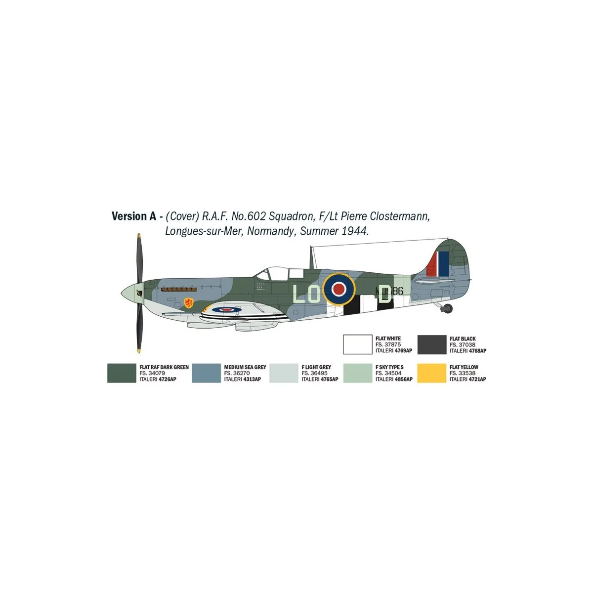Maquette avion Spitfire Mk. IX Aces 1/48 - Italeri 2843 - I2843