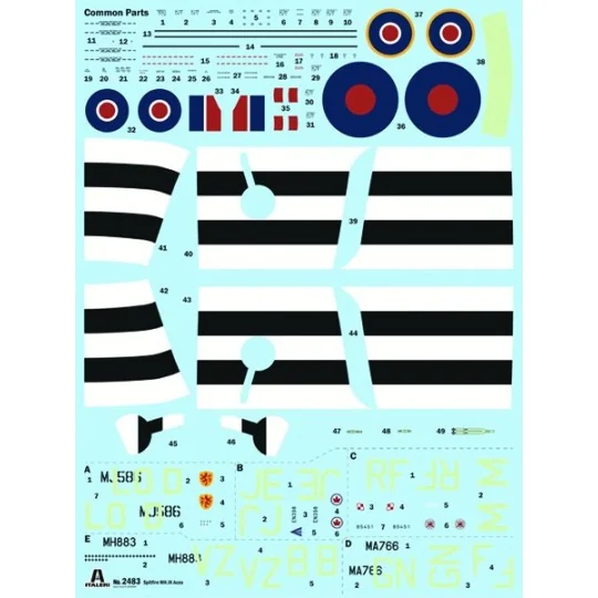 I2843-Maquette avion Spitfire Mk. IX Aces 1/48 - Italeri 2843