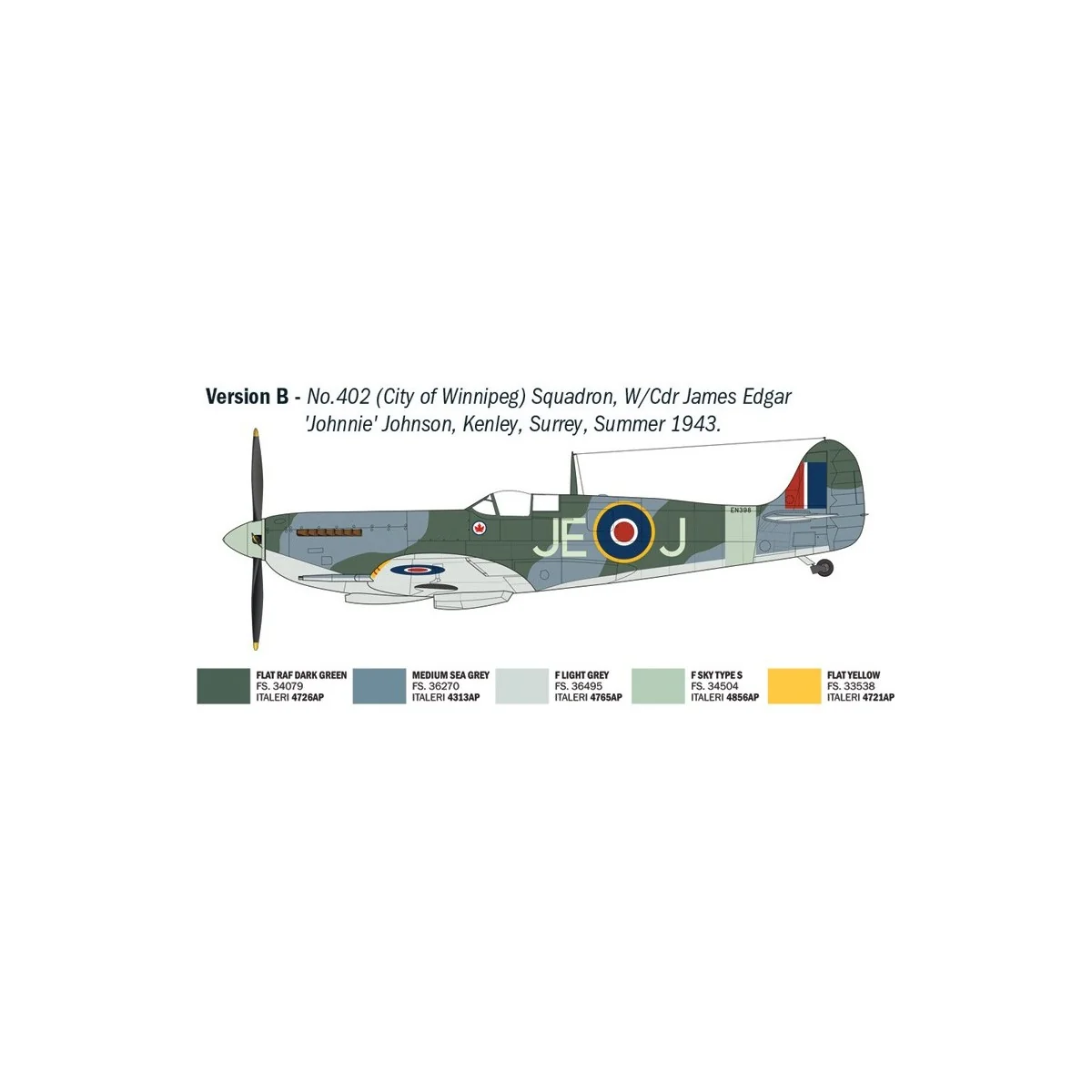 Spitfire Mk. IX Aces 1/48 aircraft model - Italeri 2843 - I2843