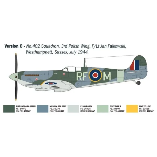 I2843-Maquette avion Spitfire Mk. IX Aces 1/48 - Italeri 2843