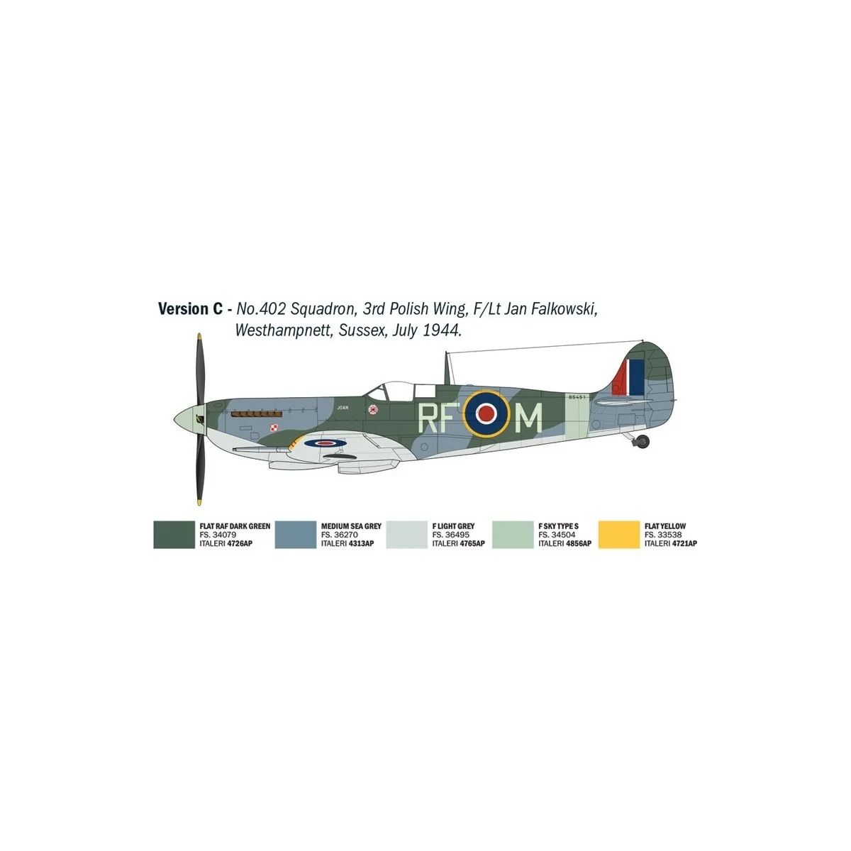Maquette avion Spitfire Mk. IX Aces 1/48 - Italeri 2843 - I2843
