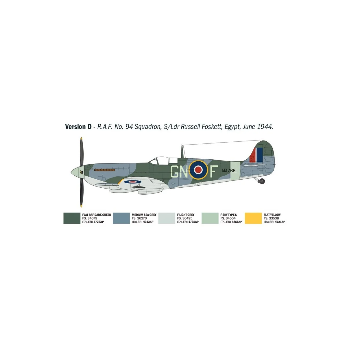 Maquette avion Spitfire Mk. IX Aces 1/48 - Italeri 2843 - I2843