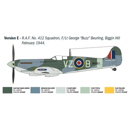 I2843-Maquette avion Spitfire Mk. IX Aces 1/48 - Italeri 2843