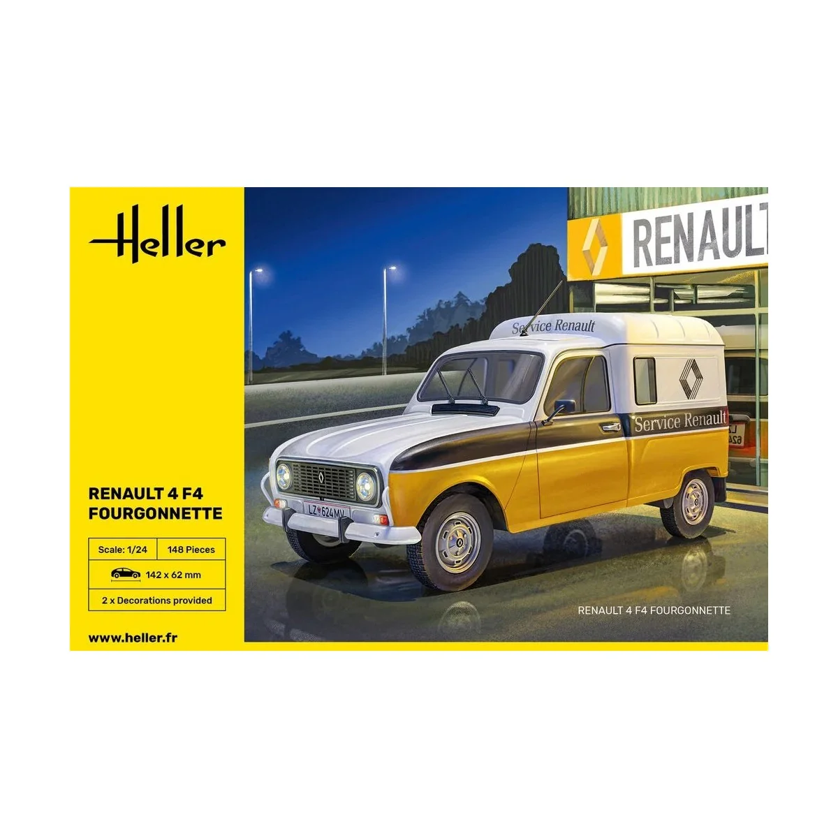 Maquette Renault 4 F4 Fourgonnette 1/24 - Heller 82700 - HEL-82700