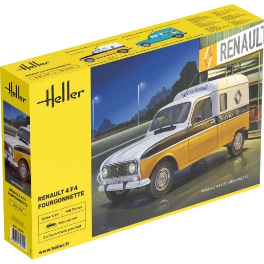 HEL-82700-Maquette Renault 4 F4 Fourgonnette 1/24 - Heller 82700