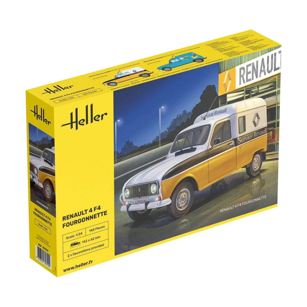 Maquette Renault 4 F4 Fourgonnette 1/24 - Heller 82700 - HEL-82700