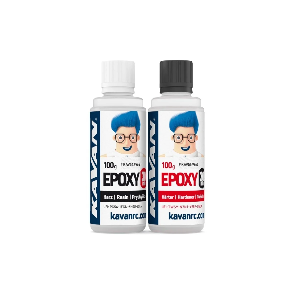 Colle Epoxy 30min 2x 100g Kavan - KAV56.9966 - KAV56.9966 Colle Epoxy 30min 2x 100g Kavan - KAV56.9966 - KAV56.9966