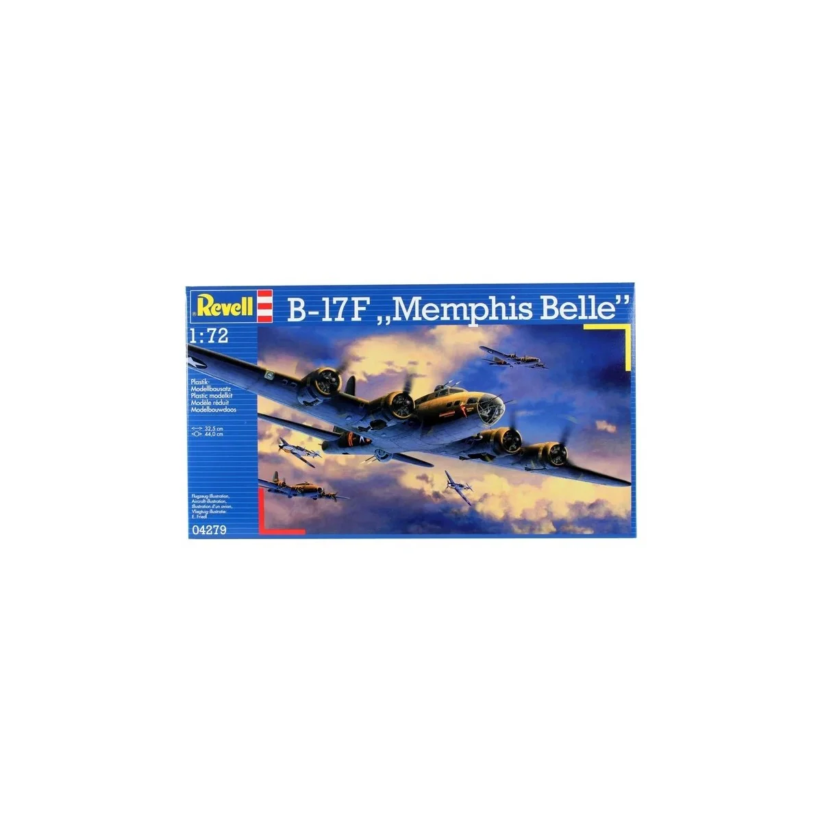 B-17F Memphis Belle 1/72 scale model airplane - Revell 04279 - 04297 B-17F Memphis Belle 1/72 scale model airplane - Revell 04279 - 04297