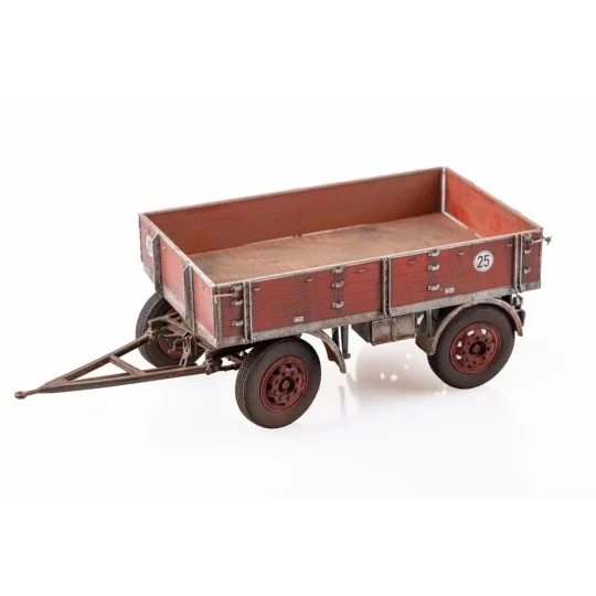 HEL-81410-Heller 1/24 scale plastic model kit - Standard E 3-ton trailer - 81410