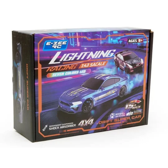 Voiture RC drift E-Zee RC Lighting Trueno 1/43 4WD avec gyro - EZ-8... EZ-8505-Voiture RC drift E-Zee RC Lighting Trueno 1/43 4WD avec gyro - EZ-8505