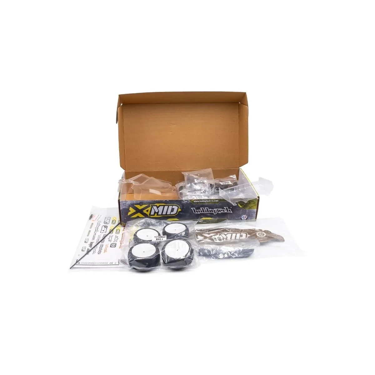Buggy RC Hobbytech X-Mid 2WD 1/10 Combo Racing Pack Kit - 8.XMID.CO...