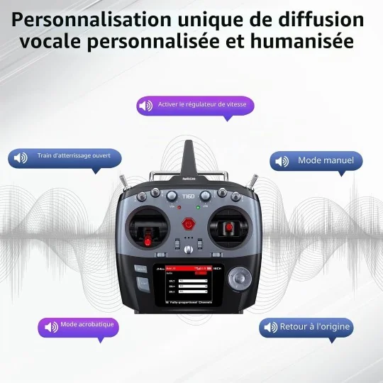 Radio Radiolink T16D 16 voies 2,4 GHz avec récepteur R16F - RDL-T16... RDL-T16D-R16F-Radio Radiolink T16D 16 voies 2,4 GHz avec récepteur R16F - RDL-T16D-R16F