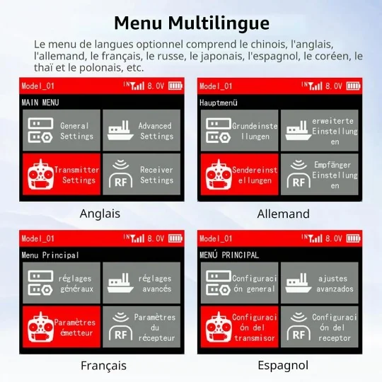Radio Radiolink T12D 12 voies 2,4 GHz avec récepteur R12F - RDL-T12... RDL-T12D-R12F-Radio Radiolink T12D 12 voies 2,4 GHz avec récepteur R12F - RDL-T12D-R12F