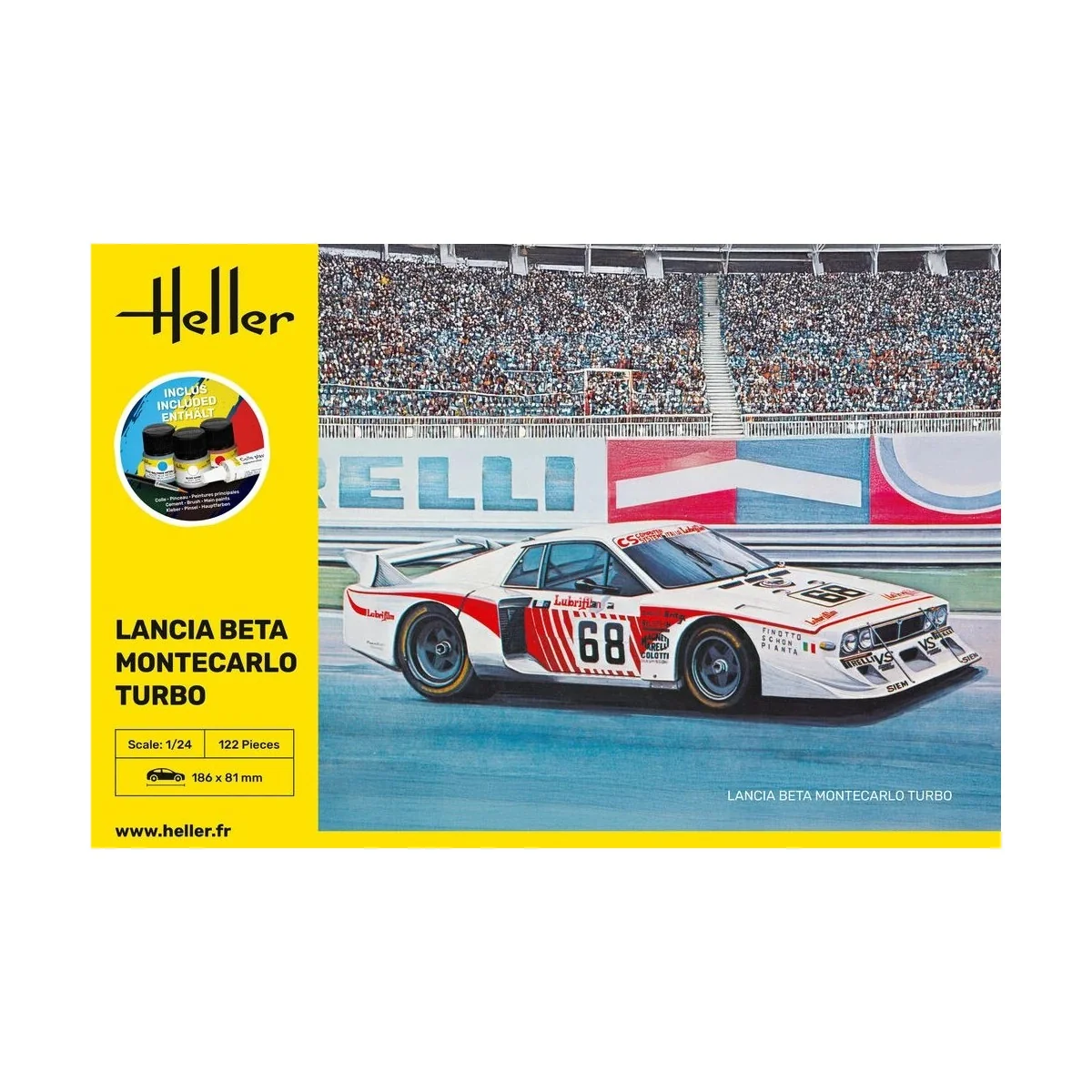 Maquette Lancia Beta Montecarlo Turbo Gr.5 1/24 + colle et peinture... Maquette Lancia Beta Montecarlo Turbo Gr.5 1/24 + colle et peinture...