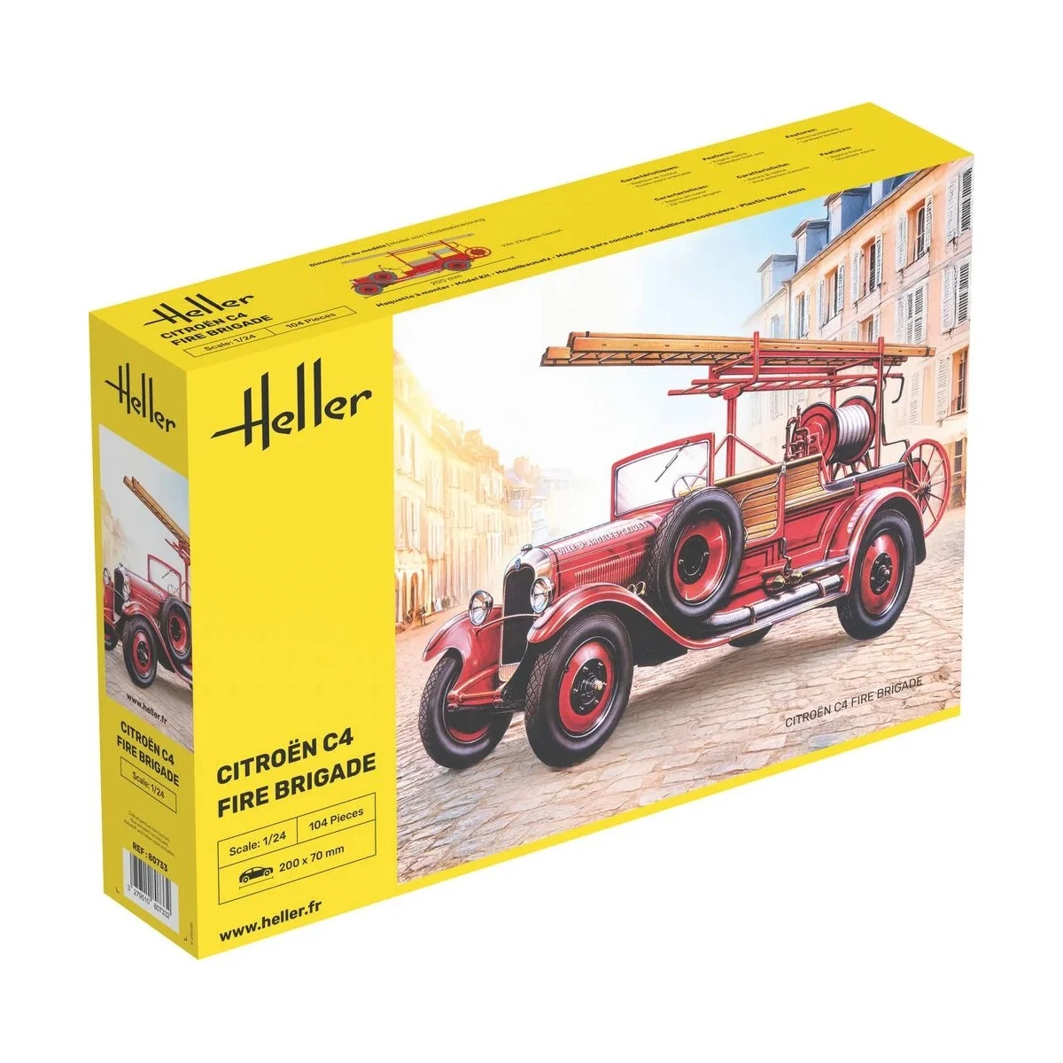 Maquette Citroën C4 Pompier 1/24 - Heller 80733 - HEL-80733
