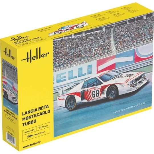HEL-80741-Lancia Beta Montecarlo Turbo Gr.5 1/24 model kit - Heller 80741