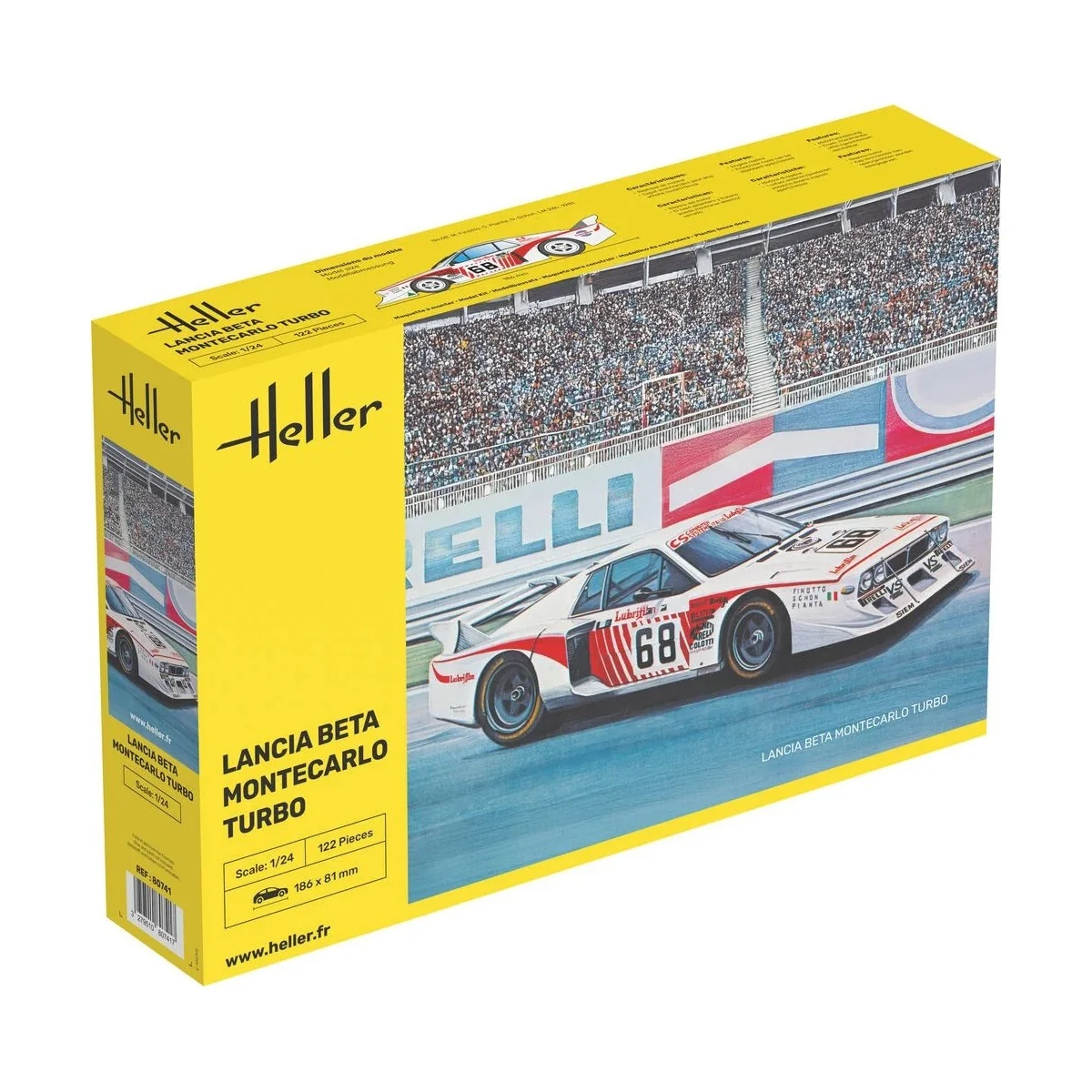 Maquette Lancia Beta Montecarlo Turbo Gr.5 1/24 - Heller 80741 - HE...