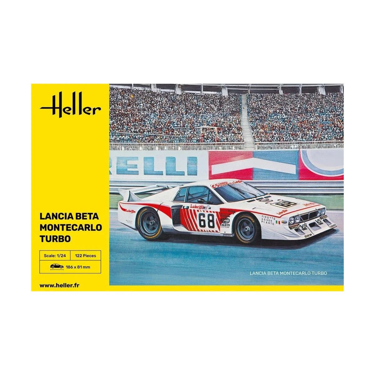 Lancia Beta Montecarlo Turbo Gr.5 1/24 model kit - Heller 80741 - HE...