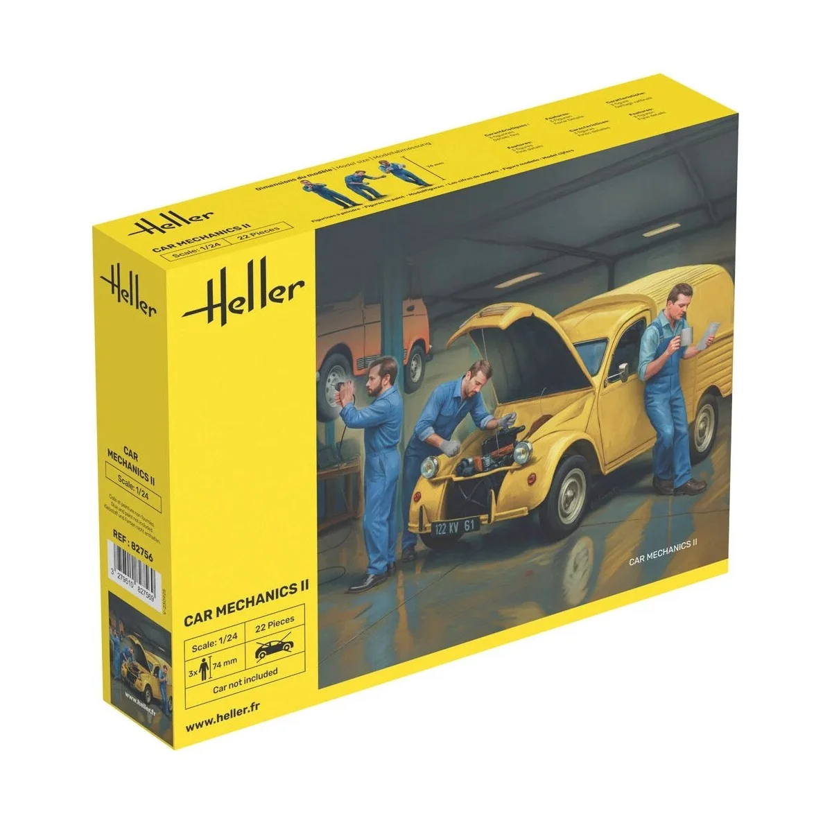 Figurines mécaniciens Car Mechanics II 1/24 Heller 82756 - HEL-82756